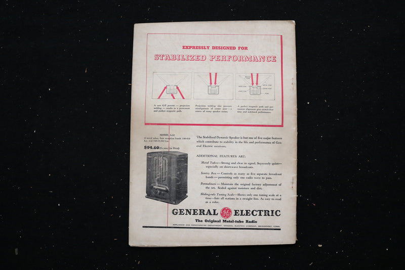 1936 MARCH RADIO-CRAFT MAGAZINE - SPECIAL BEGINNER'S NUMBER COVER - E 11184