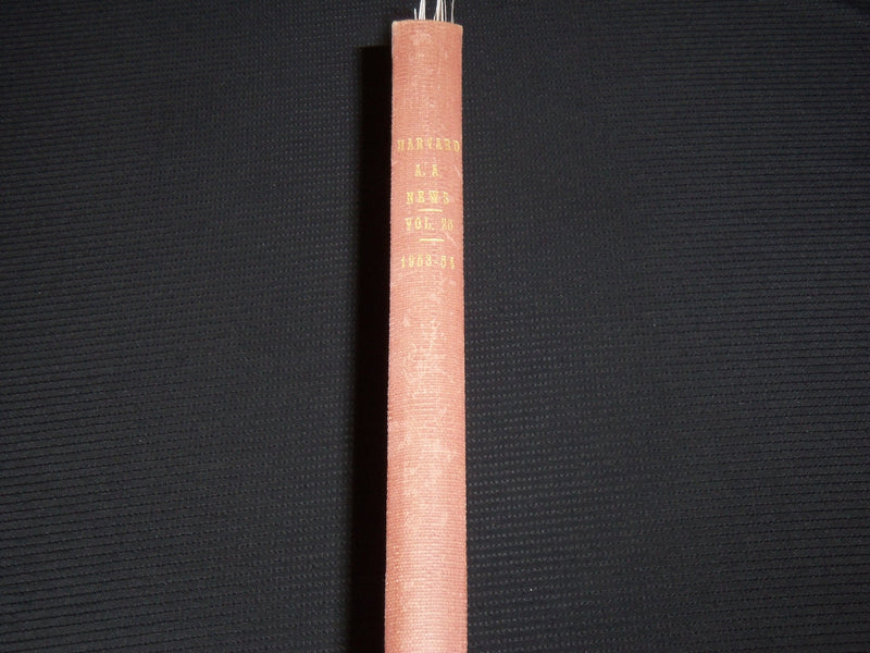 1953-1954 HARVARD A. A. NEWS BOUND VOLUME - 8 FOOTBALL PROGRAMS - KD 6359A