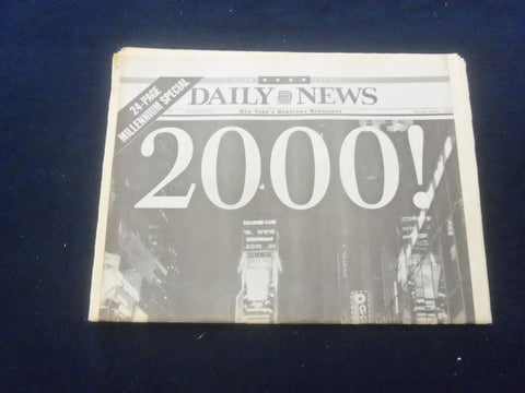 2000 JAN 1 NEW YORK DAILY NEWS NEWSPAPER - 2000! - NP 6059