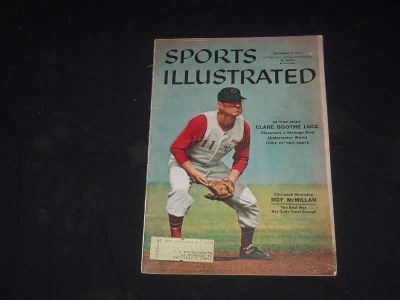 1957 SEPTEMBER 9 SPORTS ILLUSTRATED MAGAZINE - ROY MCMILLAN - SP 8849