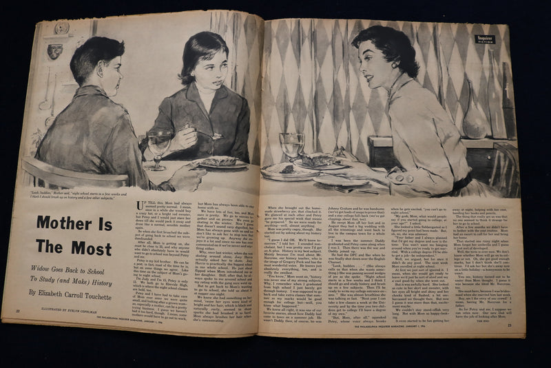 1956 JAN 1 TODAY SECTION MAGAZINE - MY PLANS FOR PHILADELPHIA STORY - E 23300