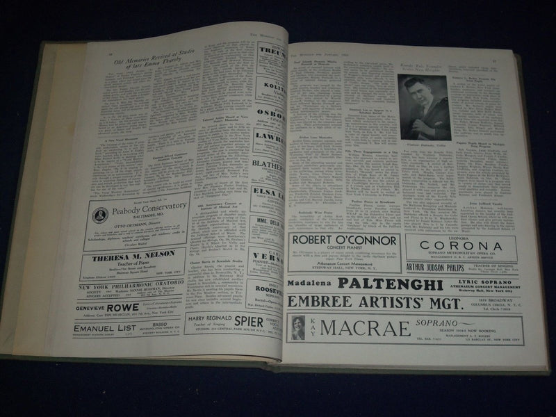 1935 JANUARY-DECEMBER THE MUSICIAN BOUND VOL NO. 40 - GREAT PHOTOS/ADS - KD 1764