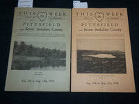 1930 THIS WEEK IN PITTSFIELD MAGAZINES LOT OF 2 ISSUES - J 6634