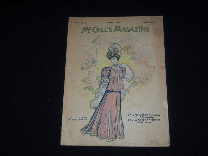 1906 APRIL MCCALL'S MAGAZINE - GREAT FASHION ILLUSTRATIONS & ADS - ST 5369