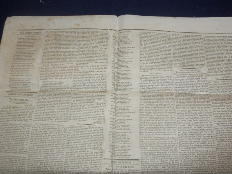 1846 MAY 2 MASSACHUSETTS PLOUGHMAN - EVERETT INAUGURATED AT HARVARD - NP 5123
