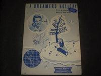 PERRY COMO A DREAMER'S HOLIDAY AUTOGRAPHED SHEET MUSIC - AM 86