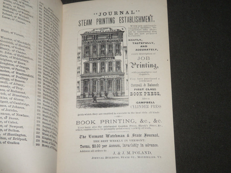 1870-1899 VERMONT LEGISLATURE MANUALS LOT OF 18 ISSUES - KD 3191