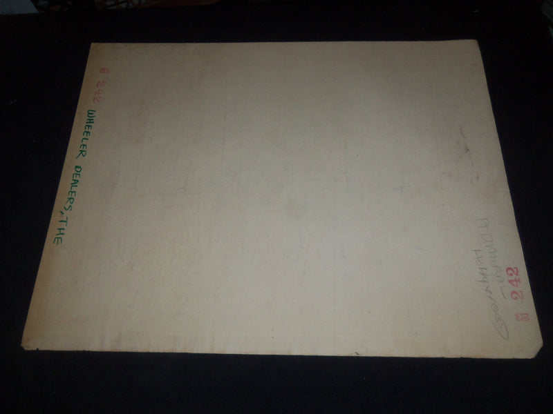 1963 THE WHEELER DEALERS 1/2 SHEET MOVIE POSTER-JAMES GARNER, LEE REMICK- P 441