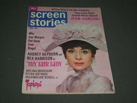 1964 DECEMBER SCREEN STORIES MAGAZINE - AUDREY HEPBURN - SP 2768