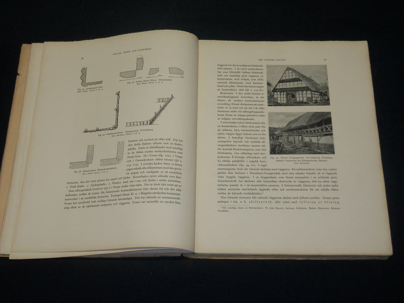1931 HALLAR TEMPEL OCH STAVKYRKOKR SOFTCOVER BOOK BY GERDA BOETHIUS - KD 5874