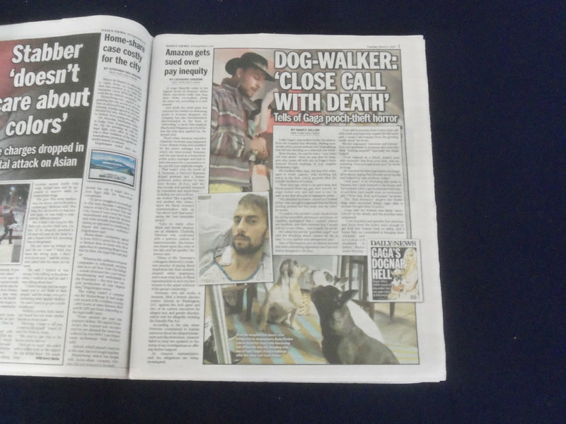 2021 MARCH 2 NEW YORK DAILY NEWS NEWSPAPER - DE BLASIO RIPS CUOMO'S APOLOGY
