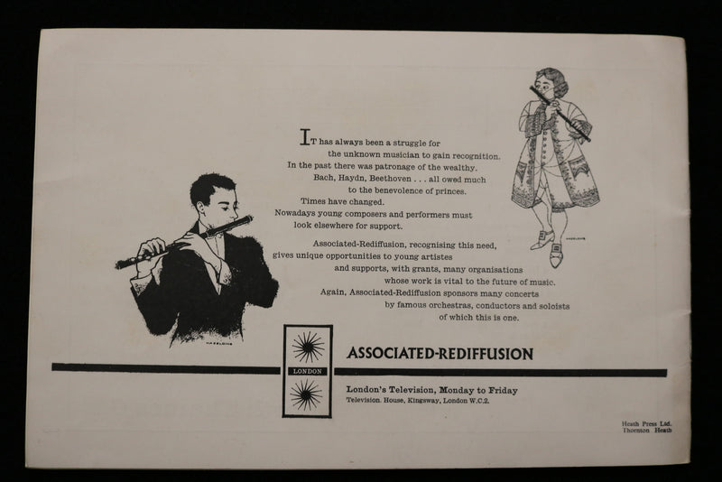 1961 MAY 5 & 22 LONDON SYMPHONY ORCHESTRA PROGRAMS - LOT OF 2 - K 1911