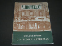 1961 N. BOUBEE & CIE. COLLECTIONS D'HISTOIRE NATURELLE FRENCH CATALOGUE - FR 507