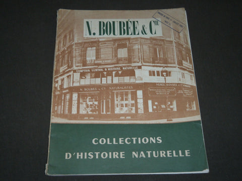 1961 N. BOUBEE & CIE. COLLECTIONS D'HISTOIRE NATURELLE FRENCH CATALOGUE - FR 507