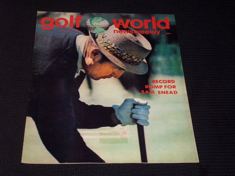 1973 FEBRUARY 2 GOLF WORLD NEWSWEEKLY MAGAZINE - SAM SNEAD - E 6107