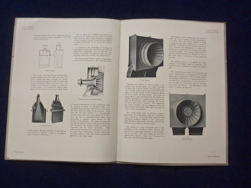1926 C-E UNIT SYSTEM COMBUSTION ENGINEERING CATALOG - PULVERIZED FUEL - J 9411