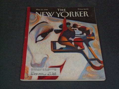 1995 MARCH 27 THE NEW YORKER MAGAZINE - ILLUSTRATED COVER - NY 1747