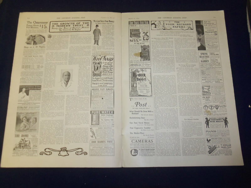 1899 MARCH 18 THE SATURDAY EVENING POST MAGAZINE - NICE ILLUSTRATIONS - B 6697