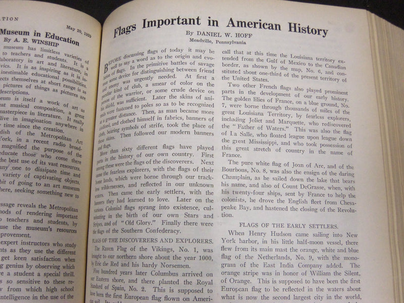 1929 JANUARY-DECEMBER JOURNAL OF EDUCATION BOUND VOLUME - COMPLETE YEAR - R 892