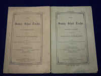 1866 THE SUNDAY SCHOOL TEACHER VOLUME #1 MAGAZINE LOT OF 4 ISSUES - O 2842