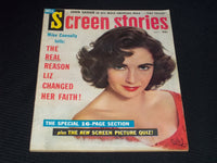 1959 SEPTEMBER SCREEN STORIES MAGAZINE - LIZ TAYLOR FRONT COVER - E 14107