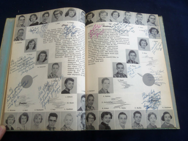1956 THE ROCKET SCOTT TOWNSHIP HIGH SCHOOL YEARBOOK - ESPY, PA - YB 2698