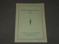 1926 FORESTRY LEGISLATURE SURVEY BOOK - AMERICAN TREE ASSOCIATION- J 3546