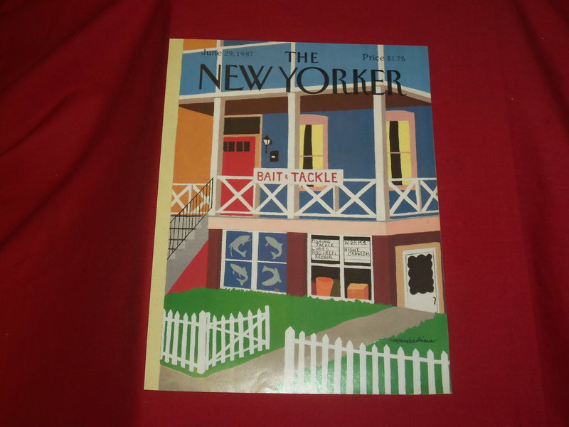 1987 JUNE 29 NEW YORKER MAGAZINE FRONT COVER ONLY - GREAT ART FOR FRAMING