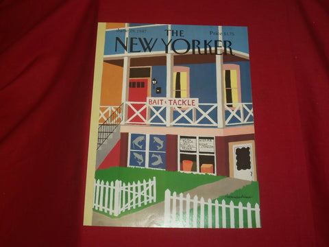 1987 JUNE 29 NEW YORKER MAGAZINE FRONT COVER ONLY - GREAT ART FOR FRAMING