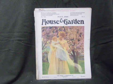 1908 MAY THE HOUSE & GARDEN MAGAZINE - GREAT PHOTOS & ADS - ST 793