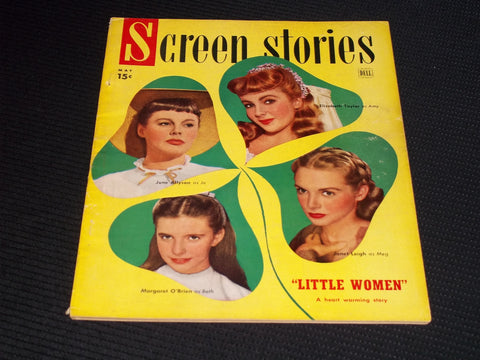 1949 MAY SCREEN STORIES MAGAZINE - TAYLOR LEIGH ALLYSON O'BRIEN COVER - E 14478