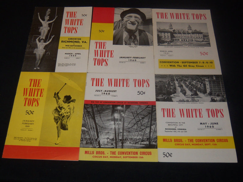 1958-1962 THE WHITE TOPS MAGAZINE LOT OF 36 ISSUES - CIRCUS - O 3689