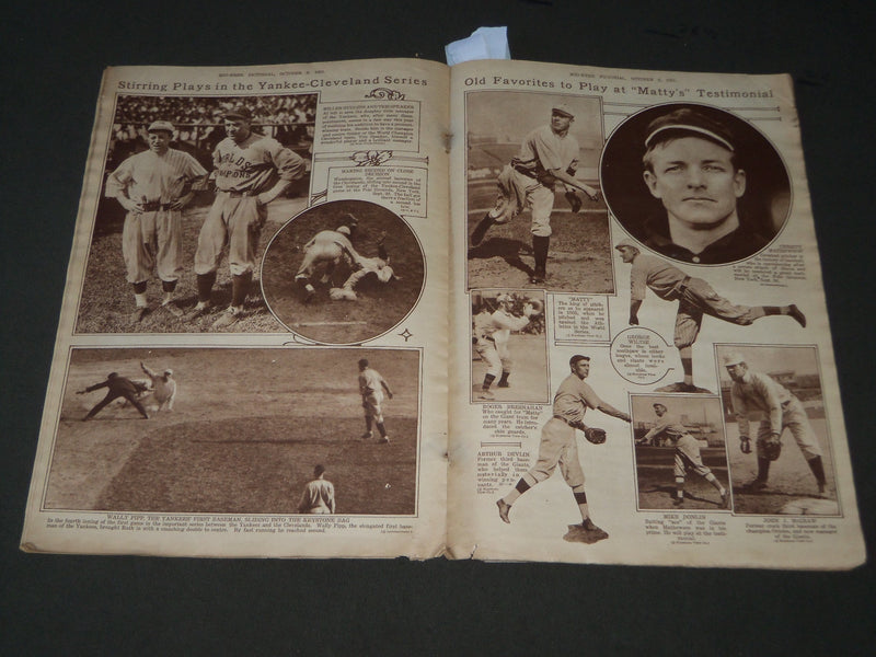 1921 OCTOBER 6 MID-WEEK PICTORIAL MAGAZINE SECTION - BASEBALL NUMBER - J 3253