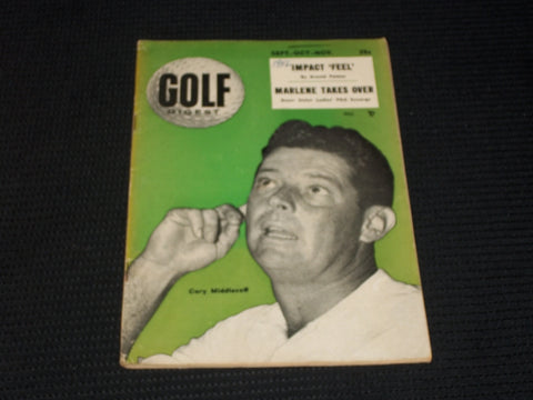 1956 SEPTEMBER GOLF DIGEST MAGAZINE - CARY MIDDLECOFF FRONT COVER - E 5494