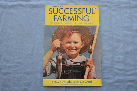 1938 AUGUST SUCCESSFUL FARMING MAGAZINE - GREAT COVER, ARTICLES & ADS - ST 1000N