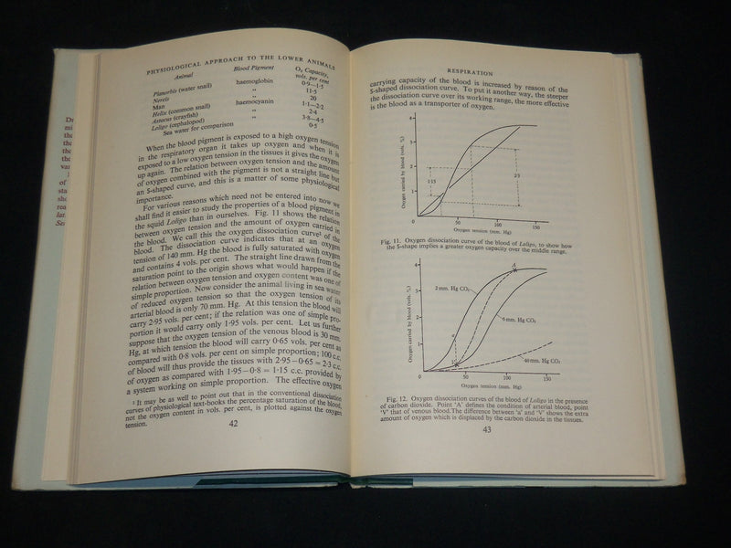 1952 PHYSIOLOGICAL APPROACH TO THE LOWER ANIMALS BOOK BY J. A. RAMSAY - KD 2764M