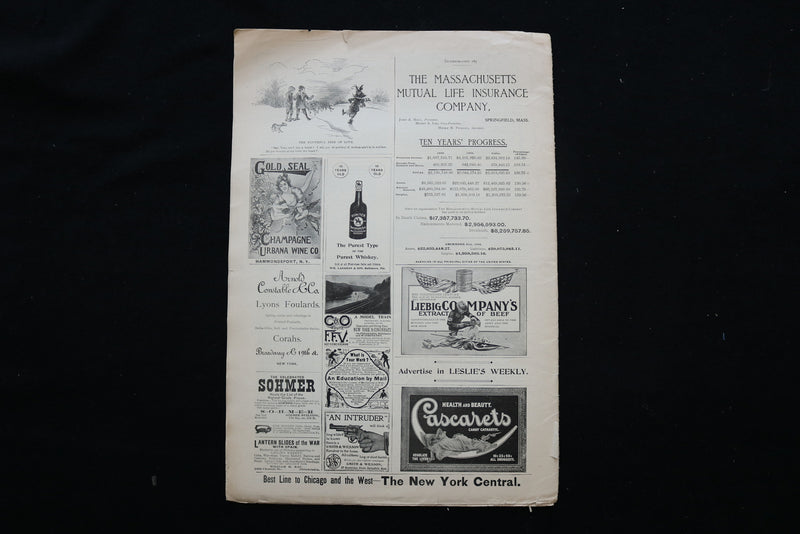 1899 FEB 8 LESLIE'S ILLUSTRATED MAGAZINE - SANDUSKY, OH COVER - E 10812
