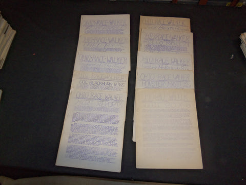 1964-1971 OHIO RACEWALKER NEWSLETTER MAGAZINE - LOT OF 76 - O 2681C