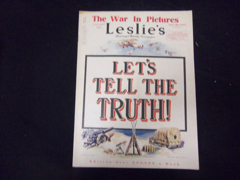 1918 JUNE 22 LESLIE'S WEEKLY MAGAZINE - LET'S TELL THE TRUTH - ST 2203