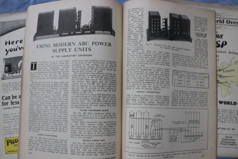 1929 WINTER RADIO DESIGN SOFTCOVER HANDBOOK - SG-105 SCREEN GRID RECEIVER- K 313