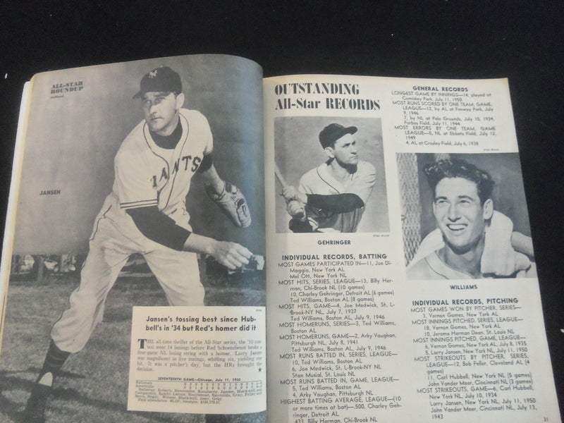 1951 AUGUST SPORTS STARS MAGAZINE - PHIL RIZZUTO - RALPH KINER-AL ROSEN - J 7734