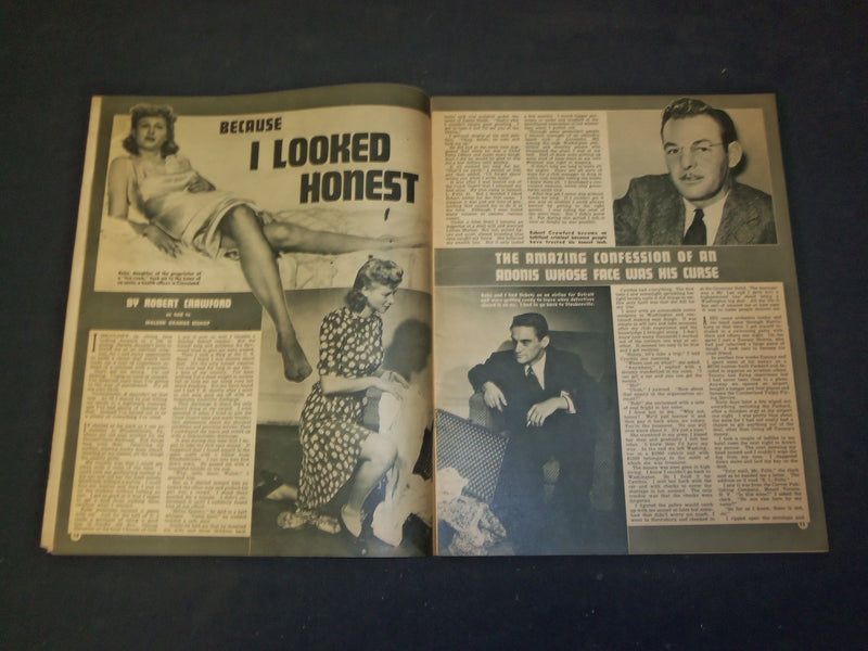 1942 JANUARY CRIME CONFESSIONS MAGAZINE- MY WIFE'S BLOOD IS ON MY HANDS -SP 8154