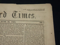 1943 JUNE 16 NEW BEDFORD MASS. TIMES NEWSPAPER - LINCOLN - SLAVERY - NP 4959