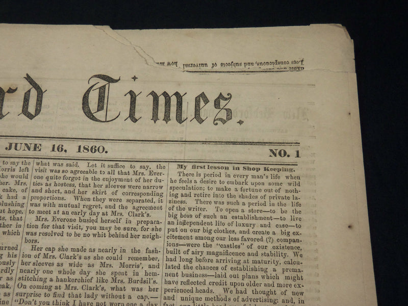 1943 JUNE 16 NEW BEDFORD MASS. TIMES NEWSPAPER - LINCOLN - SLAVERY - NP 4959