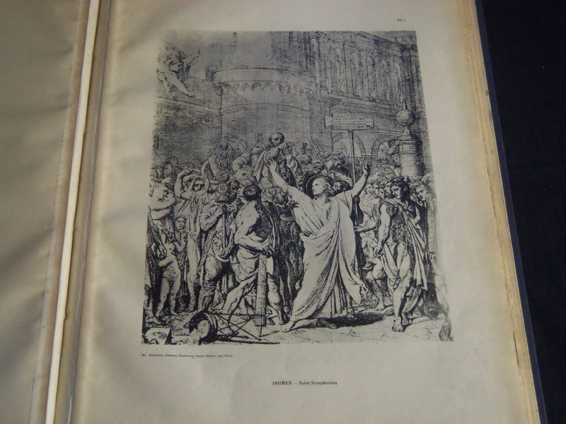 1870'S COLLECTION DE 120 DESSINS CROQUIS ET PEINTURES INGRES VOLUME 1 & 2- Z 166