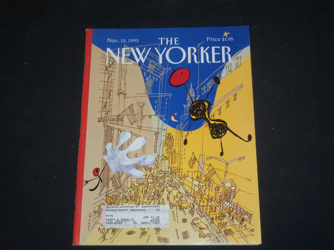 1993 NOVEMBER 15 THE NEW YORKER MAGAZINE - ILLUSTRATED COVER - NY 1609
