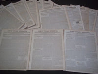 1835 THE NEW-YORK MIRROR NEWSPAPER LOT OF 29 - VOL 12-13- SHEET MUSIC+ - NP 1495