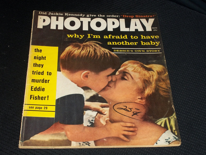 1961 NOVEMBER PHOTOPLAY MAGAZINE - DEBBIE REYNOLDS FRONT COVER - E 1784