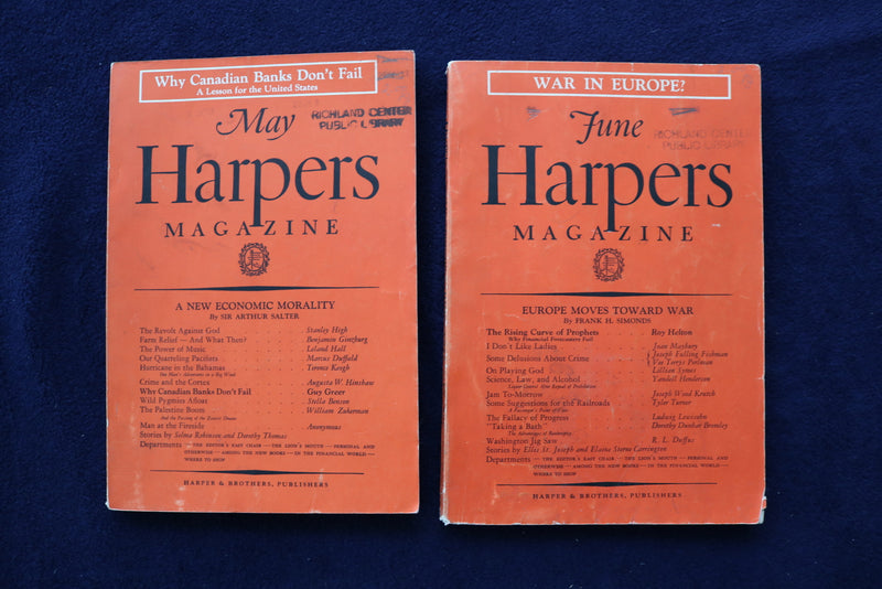 1933-1935 HARPER'S MAGAZINE - LOT OF 11 - O 3426