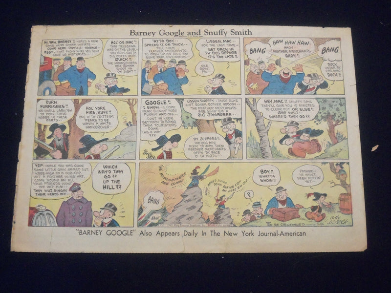 1940 MARCH 24 PINOCCHIO MASKS COLOR COMICS AD - NP 5261